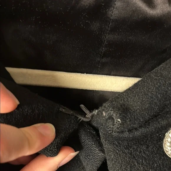 Heavy Black Women’s Luxurious Coat Classic Winter Outerwear - Picture 8 of 12